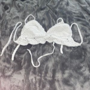 crocheted bathing suit top
